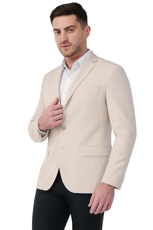 SaintX Men's Formal Blazer | Fully Lined | Slim Fit | Professional Jacket | Premium Business Formal Suit | Office | Wedding | All Purpose