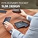 TRAVANDO Money Clip Wallet Atlanta Mens Front Pocket Slim RFID Blocking - Credit Card Holder - Mini Bifold (Smooth Leather, Black)