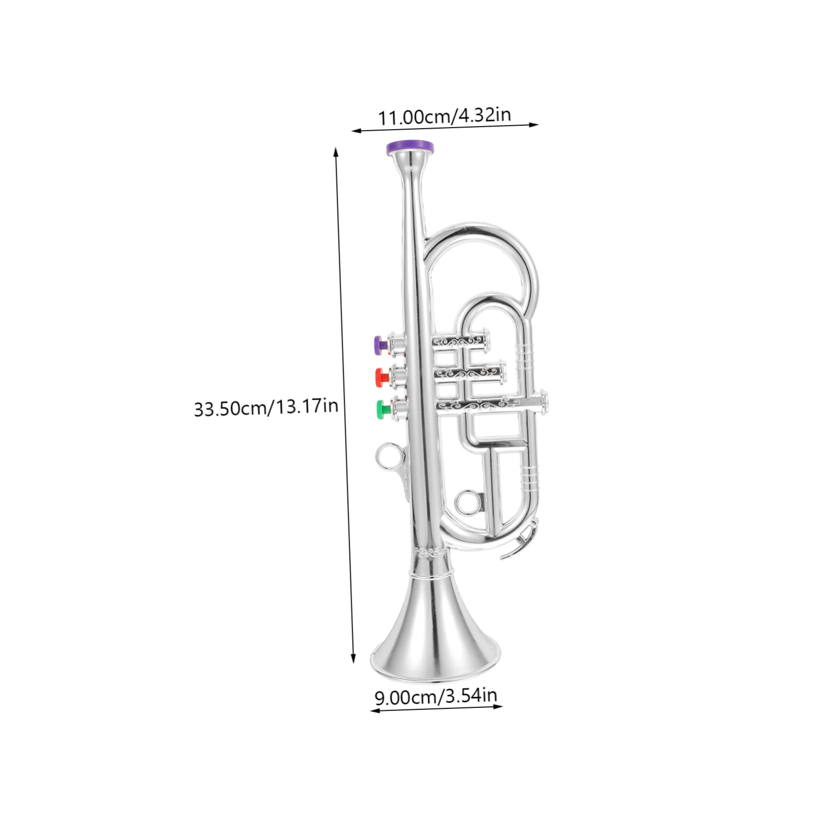 ERINGOGO Y Trumpet Boys and Girls' Musical Instrument Trumpet Model Stage Boys and Girls' Toys