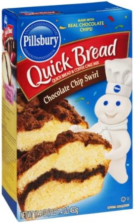 Pillsbury Chocolate Chip Swirl Quick Bread & Muffin Mix 17.4 oz