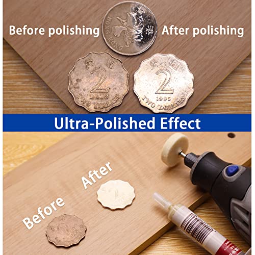 Polishing Buffing Wheel Compatible With Dremel Polishing Kit, Gldcapa 14 Sizes 125 Pcs Polishing Wheel For Dremel Tool Accessories, 1/8" Shank With Storage Box #TOP3