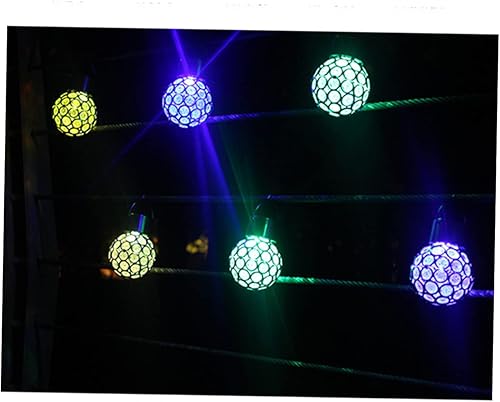 Miniatura 3 de OSALADI 3pcs Solar Lights Outdoor Decorative Decoración De para Exteriores Glass Pendant Light Garden Hanging Lights Glass Hanging Lamp Yard Hanging