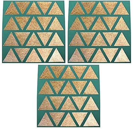 Set of 3 - Dehydrator Triangle Chip Mold Shape Silicone Sheet Mat for Excalibur Dehydrating 14" x 14" Raw Tortilla Cracker Cookie Drying Bright Kitchen Brand