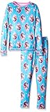 Cuddl Duds Big Girls' Frozen Essential Long Underwear Two-Piece Set