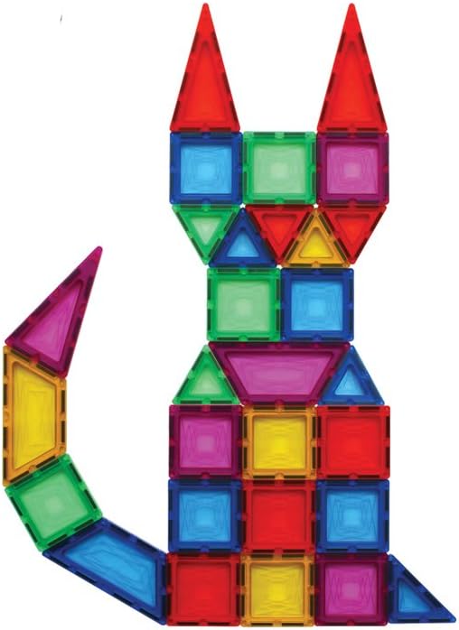 POPULAR PLAYTHINGS Mag-Snaps Magnetic Construction Set, Stem Building Toy for Kids Ages 3 & Up, Gifts for Children and Classrooms - 48 Pieces