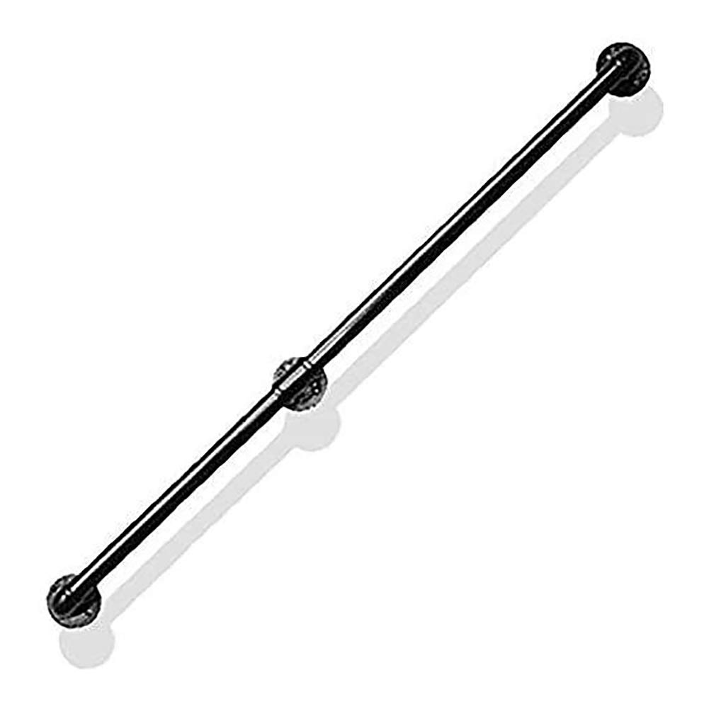 Barra De Agarre Para Baño, Agarraderas Baño, Barra de apoyo de hierro for personas mayores, pasamanos de escalera de color negro for exteriores, kit de soporte de barandilla de metal multifunción for