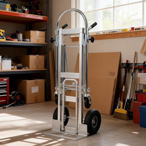 Carretilla de mano plegable 3 en 1 de aluminio 550 lbs miniatura 5