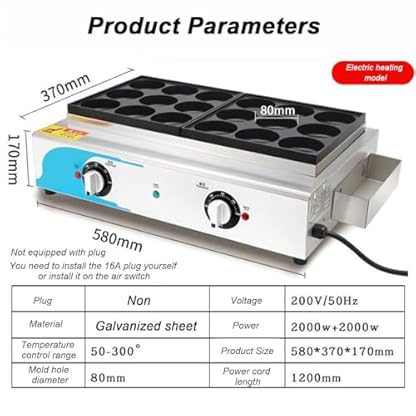 QLXYYFC Antihaftbeschichteter Omelette-Maker, 18-Loch-Ei-Burger-Maker, Für Kochen Von Hamburger-Omelette, Leicht Zu Reinigen Nach Gebrauch – Bild 8