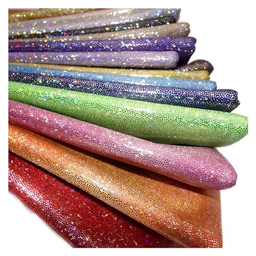 Tissu pailleté d'exception reflets multicolores polyester 150cm - 3