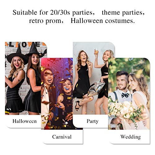 Wllhyf Feather Headwear Headband Flapper Headpiece Black Head Wear 1920S Fashion Bling Rhinestone Hair Accessories For Women Girls Gatsby Themes Party Decoration #TOP5