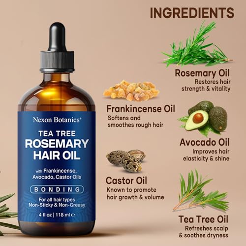 Nexon Botanics Tea Tree Rosemary Oil For Hair Growth 4 Fl Oz thumb #1