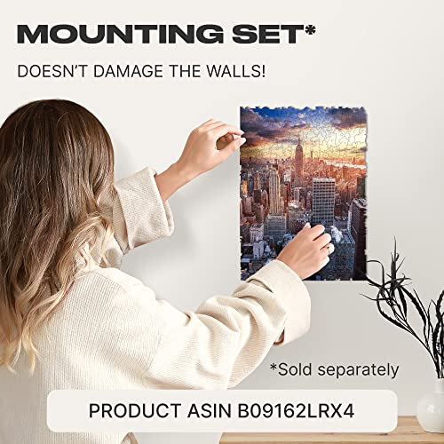Unidragon Original Wooden Jigsaw Puzzles - City Morning New-York, 250 Pcs, Medium 12.2"X9", Beautiful Gift Package, Unique Shape Best Gift For Adults And Kids #TOP4