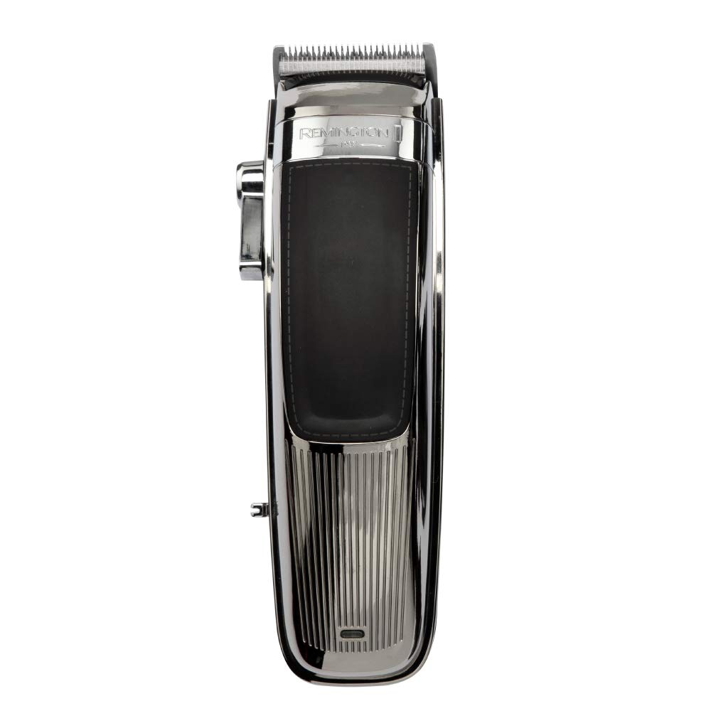 Remington Tagliacapelli Professionale - Lame in Acciaio Inox - Leva di regolazione della lama, 11 pettini, custodia, Funzionamento con rete-batteria, batteria al litio, Profi Retro HC9100