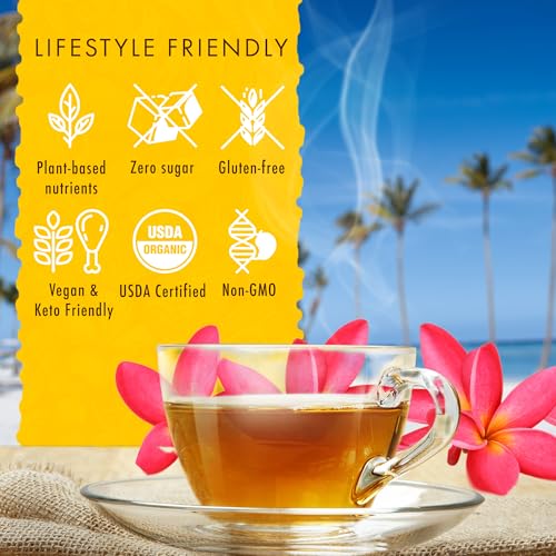 Image of Organic Lemon Chamomile Tea - Caffeine Free Herbal Tea - 20 Bags