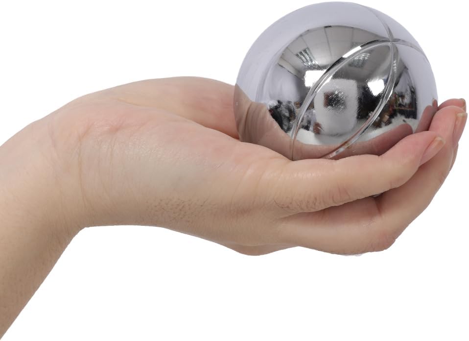 Portability Boules Set Large Action Game with 6 Metal Balls Lawn Backyard Family Party Game for Adults