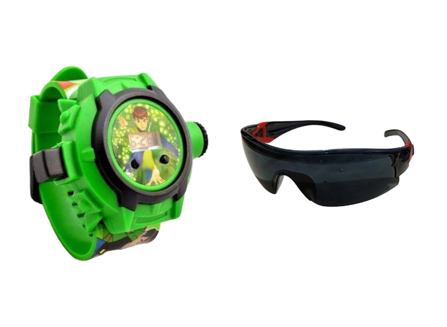 PUTHAK Unique 24 Images Combo Projector Digital Toy Watch for Kids - Good Return Gift Digital Watch - UV Protected Goggle Sunglass - for Boys & Girls, Combo of 2 (Green Black) Age- 3 to 10 Years (B0CFHF3FX7) Amazon Price History, Amazon Price Tracker
