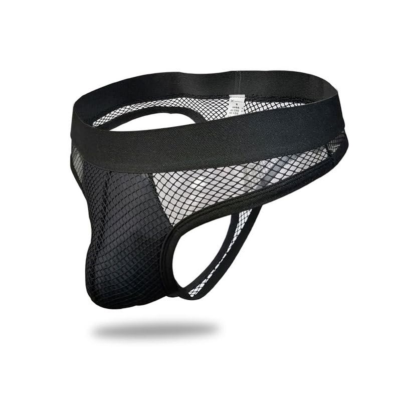 Men's Fishnet Thong Sissies G-String Sexy Low Rise Breathable Mesh2
