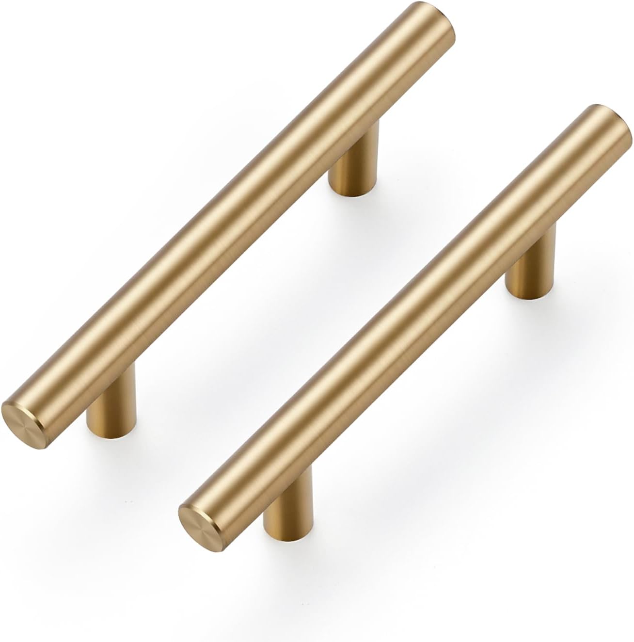 Ravinte 18 Pack 5 Inch Cabinet Pulls Champagne Bronze Stainless Steel Kitchen Drawer Pulls Cabinet Handles 5 InchLength, 3 Inch Hole Center 18 Champagne Bronze