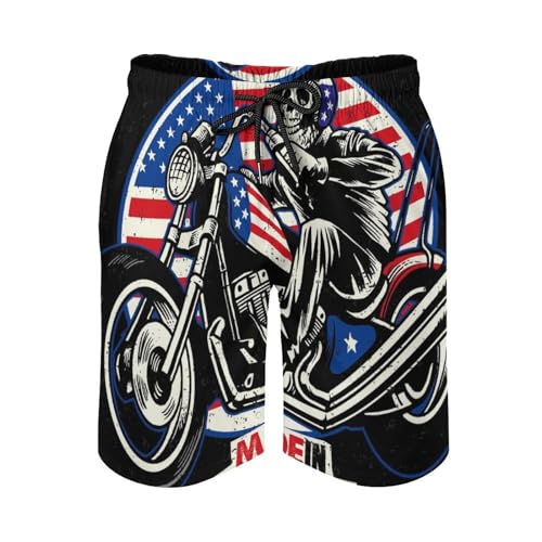 Short de bain homme moto squelette ultra léger et résistant à l'eau - 4