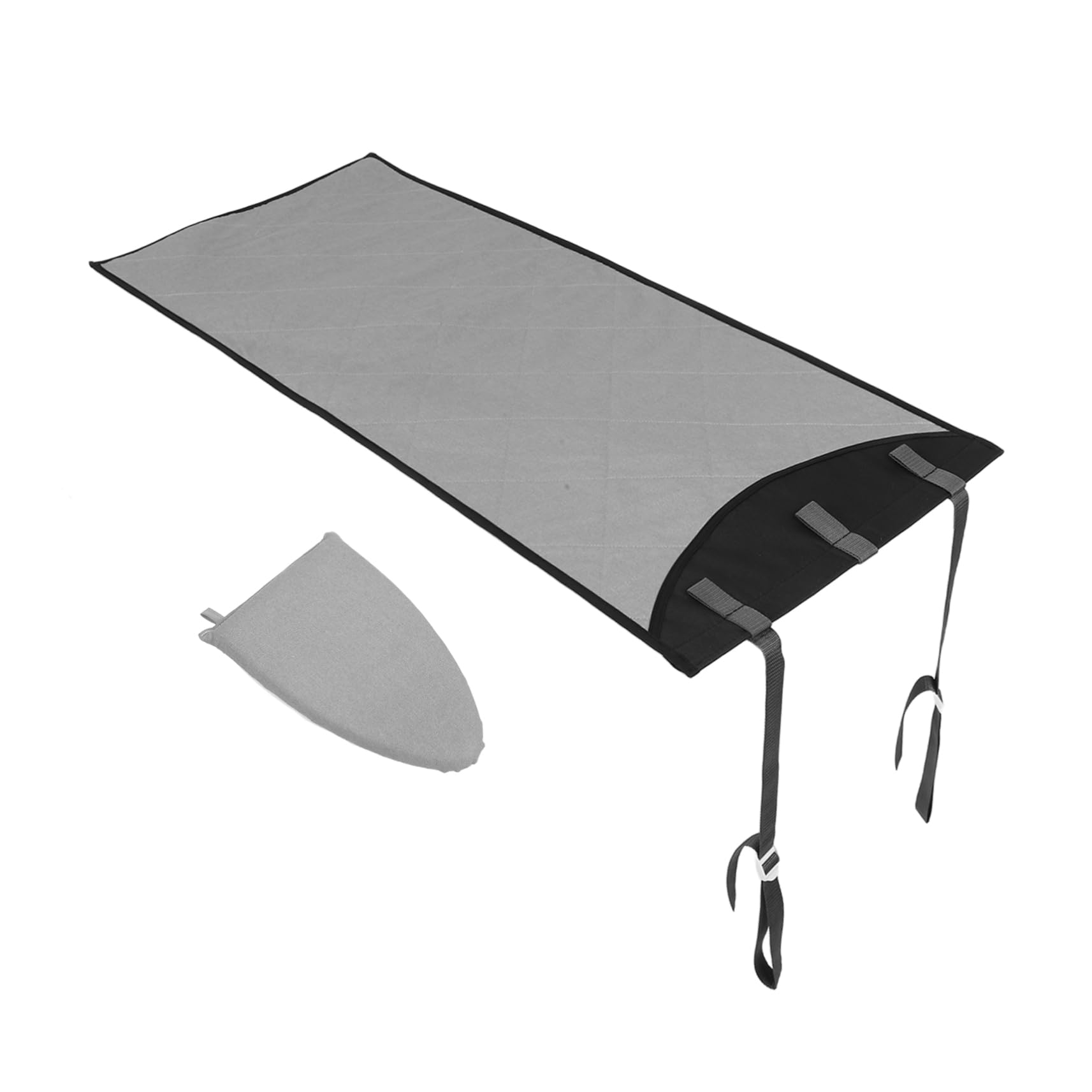 Tragbare Hitzebeständige Bügelmatte 115x48 cm, 1 Satz | Baumwolle, Polyester und Oxford Stoff, Vertikale Stütze, Leicht Verstaubar
