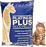 Platinum Plus Cat Litter 30L Bag | Premium Natural Wooden Pellets, House Training Chip Litter for Cats & Kittens, Biodegradable Eco Softwood Pellet, Odour Control, Dust Free, Absorbent