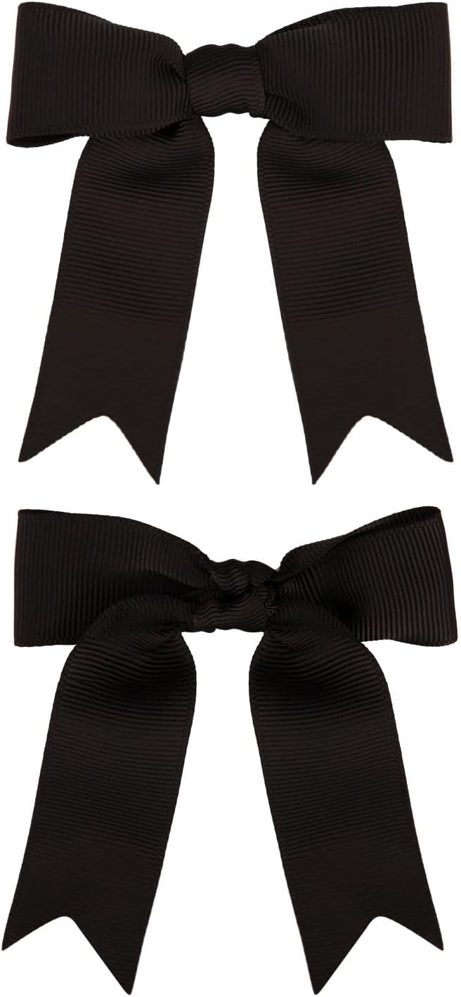 50 Pcs 3 Inches Black Grosgrain Ribbon Bows Pretied Bows Premade Craft Bows for Treat Bags Gift Wrapping Basket Wedding Baby Shower Brithday Valentine's Day Christmas Party - Image 3