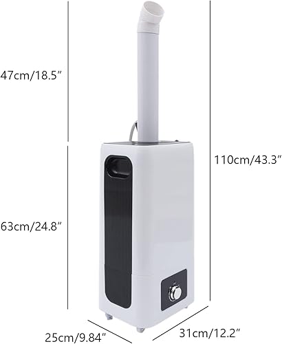 Miniatura 5 de Humidificadores industriales comerciales para toda la casa, 2000 pies cuadrados, humidificador de habitación grande, 67.6 fl ozh 23.8L6.2 galones,