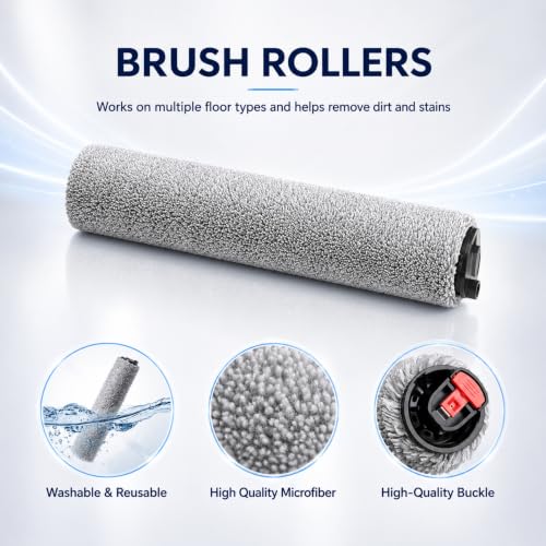 Image of 20 Pack Accessories Kit,Compatible with Eufy E25 Omni /E28 Omni Robot Vacuum,2 Main Brush 4 Hepa Filters 6 Side Brushes 1 Brush Mops 6 Vacuum Bags,E25 Omni Replacement Parts(New)