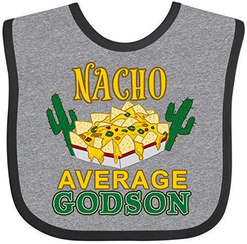 inktastic Nacho Average Godson with Nachos and Cacti Baby Bib