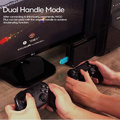 Cucudy Coov N100PLUS W-ireless BT Adapter Converter Compatível com PS4 Switch Gamepad