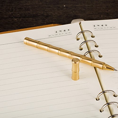 Ekloen Bamboo Joint Solid Brass Pen, Sign Signature Pen Ballpoint Pen #TOP5
