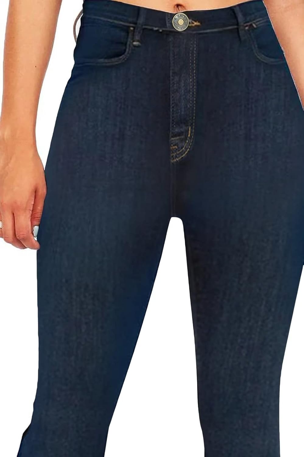 KDF Flare Jeans for Women Women’s Bootcut Bell Bottom Jeans High Waisted Stretch Slimming Bell Bottoms Jeans