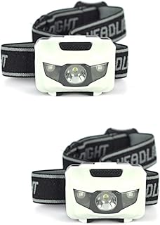 DOITOOL 2 Peças 120 Lâmpada De Cabeça Mais Brilhante Recarregável Farol De Movimento Lanterna Farol De Acampamento Farol De Caminhada Farol De Corrida Farol Contas De Lâmpada USB Viagem