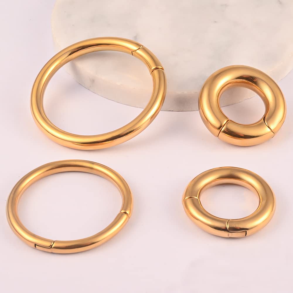 Vankula Pesos Orejas Dilataciones túnel tapones Aro acero inoxidable Expansores Estiramiento Piercing 4mm 5mm 6mm 8mm