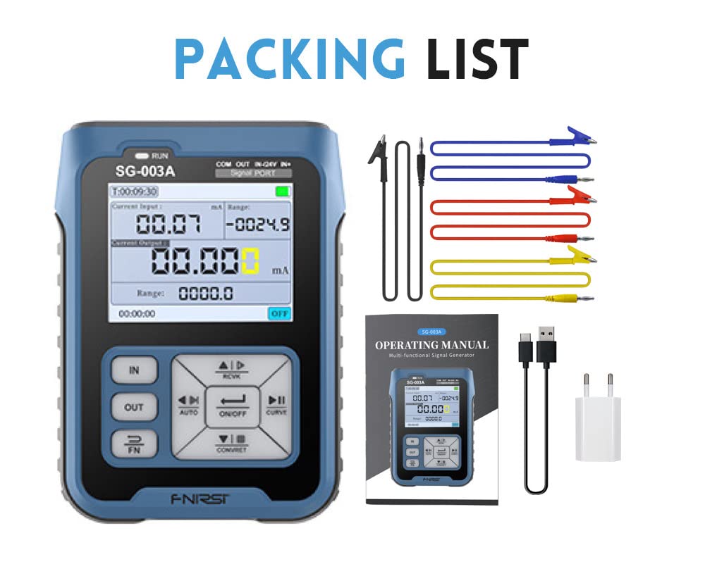 SG-003A 0-24V Signal Generator Adjustable Current Voltage Simulator 4-20mA Analog Sources Transmitter Process Control Signal Calibrator