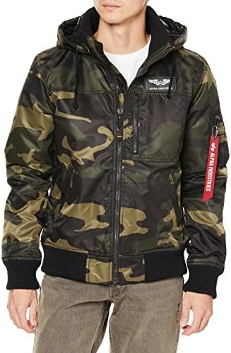 Amazon | [アルファ インダストリーズ] アウター フーデットリブ