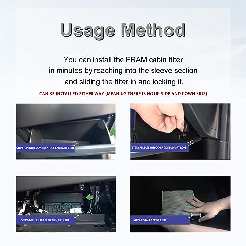 CP157 (CF12157) Carbon Replacement for Cabin Air Filter includes Activated Carbon, Fresh Breeze Cabin Air Filter Replacement for Car Passenger Compartment w/Arm and Hammer Baking Soda