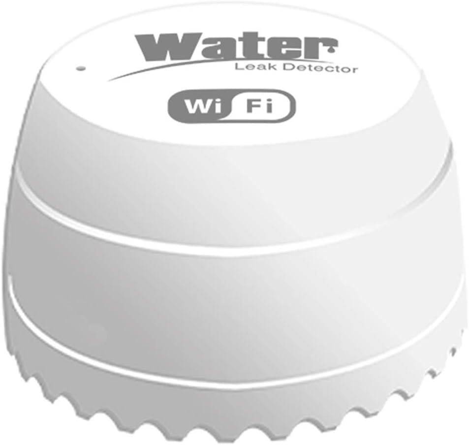 OUNA Overflow Sensor,WIFI Water Leak Sensor Water Leakage Intrusion Detector Alert Water Level Overflow Alarm Tuya Smart Life App Remote Control for Home House Security