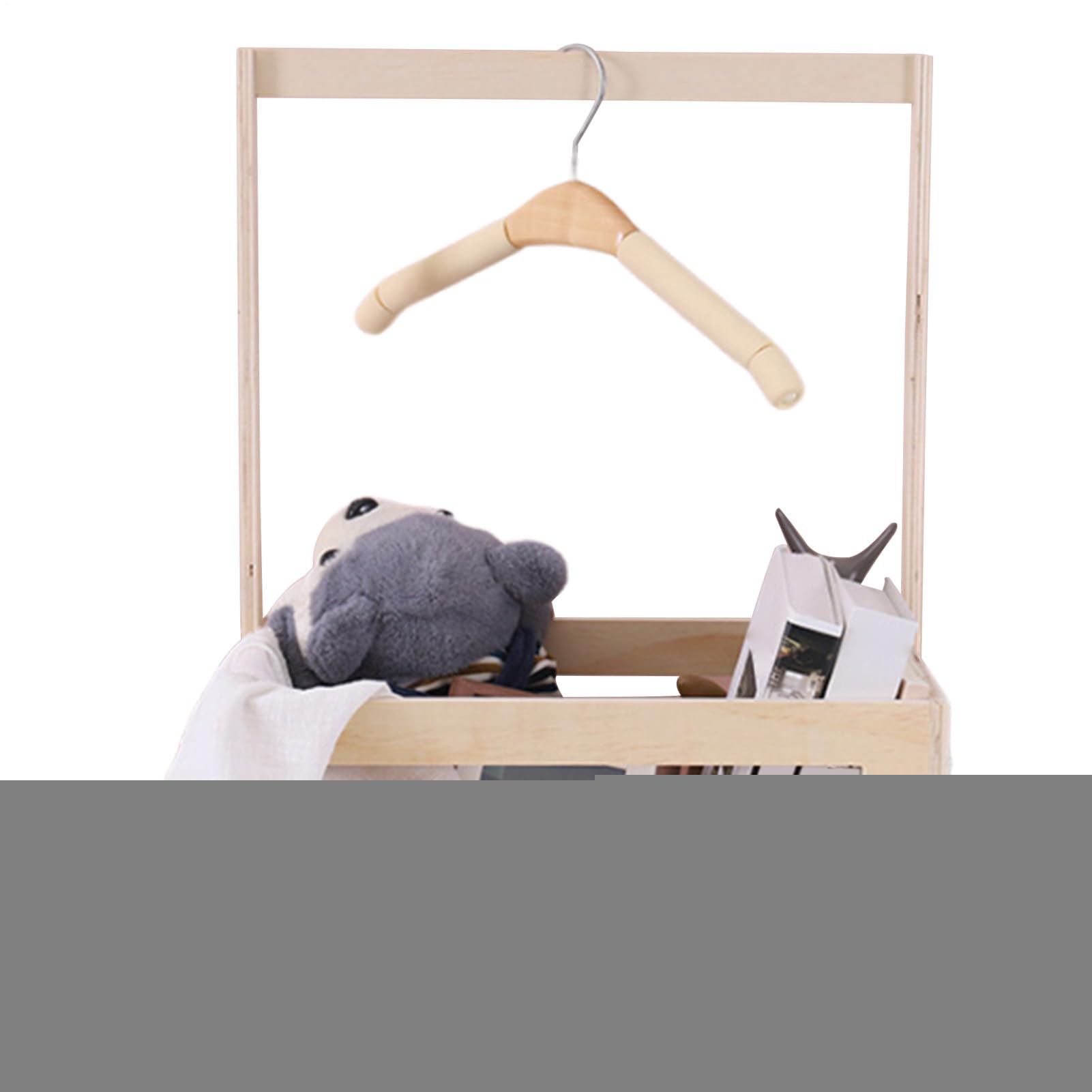 Armoire de rangement pour tout-petit et meuble en bois pour vêtements de bain