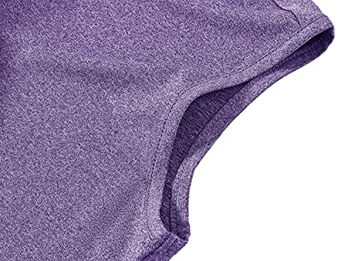 Image of BGOWATU Women's Golf Polo T-Shirts Sleeveless V Neck Collarless Tennis Shirts UV Protection Quick Dry Lightweight
