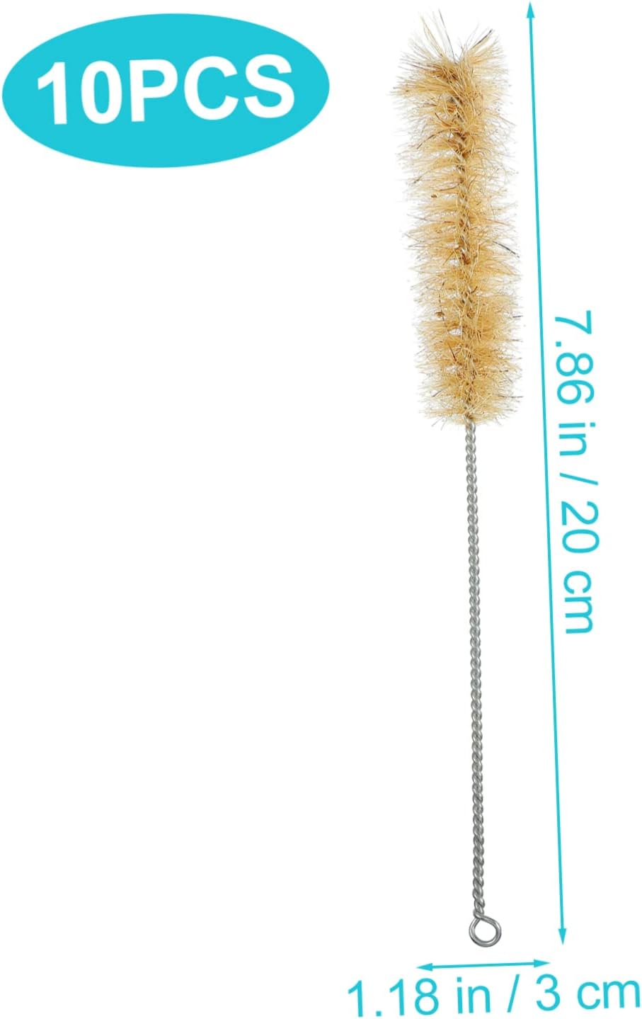 Quality Tube Cleaning Brushes Straw Cleaner Brush Set Soft Conservatory Tips for Lab Use