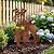Resama Dog Metal Decorative Garden Stakes - Schnauzer Silhouette Decorative Garden Statues for Outdoor Decor, Unique Gifts for Dog, Lawn Ornaments for Yard and Patio(Rust Colour)