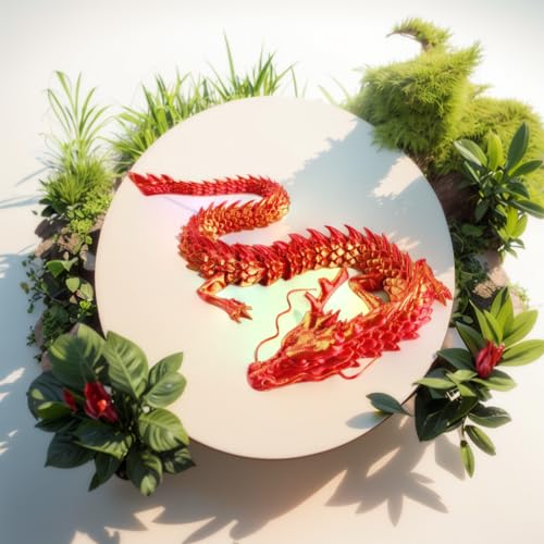 Dragón 3D Impreso Articulado como Figura Decorativa miniatura 6