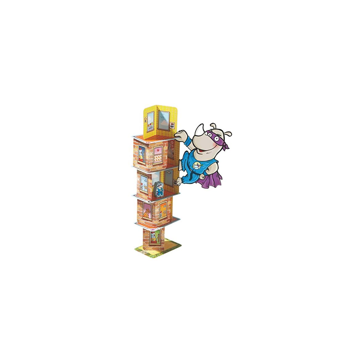 HABA-4789-Rhino-Hero-Un-Juego-de-apilamiento-3D-para-Edades-5-version-en-ingles-Made-in-Germany