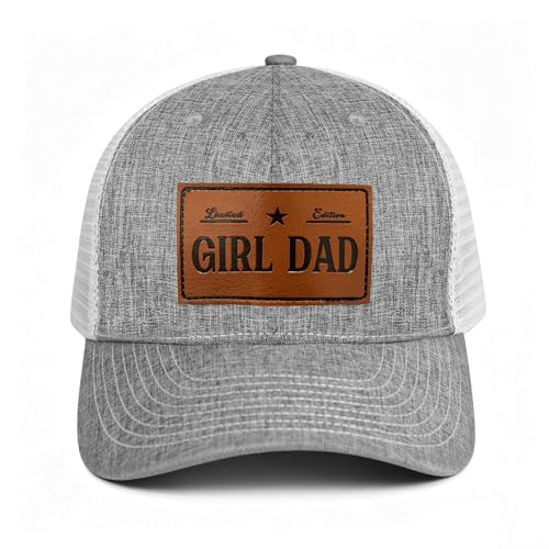 Fathers Day Hat Gift for Dad - Girl Dad Hat for Father - Birthday Gift for Dads from Daughter Wife - Best Dads Ever Gifts - Father Gifts for Birthday Christmas Grey