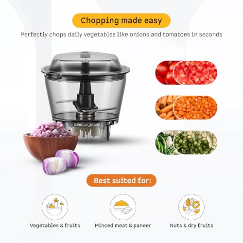 Image of Atomberg Zenova Flex Blender Mixer Grinder For Kitchen | Smart BLDC Motor | Grinds Like 1000 Watt | Coarse Mode for Silbatta Texture | 5 Jars With Chopper, Blend & Carry Jars | Hands-Free (Misty Teal)