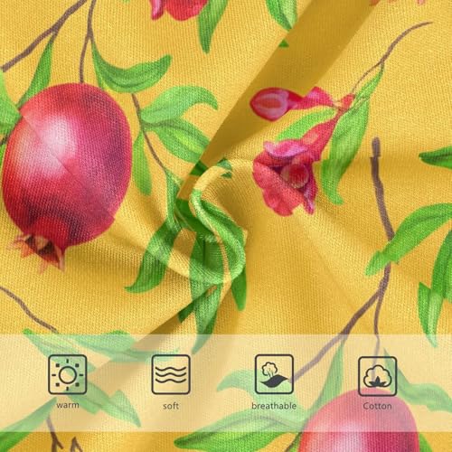 Red Floral Pomegranates Yellow Girls Underwear Toddlers 2t Cotton Cute Panties Girl Print Briefs Undies Kids3