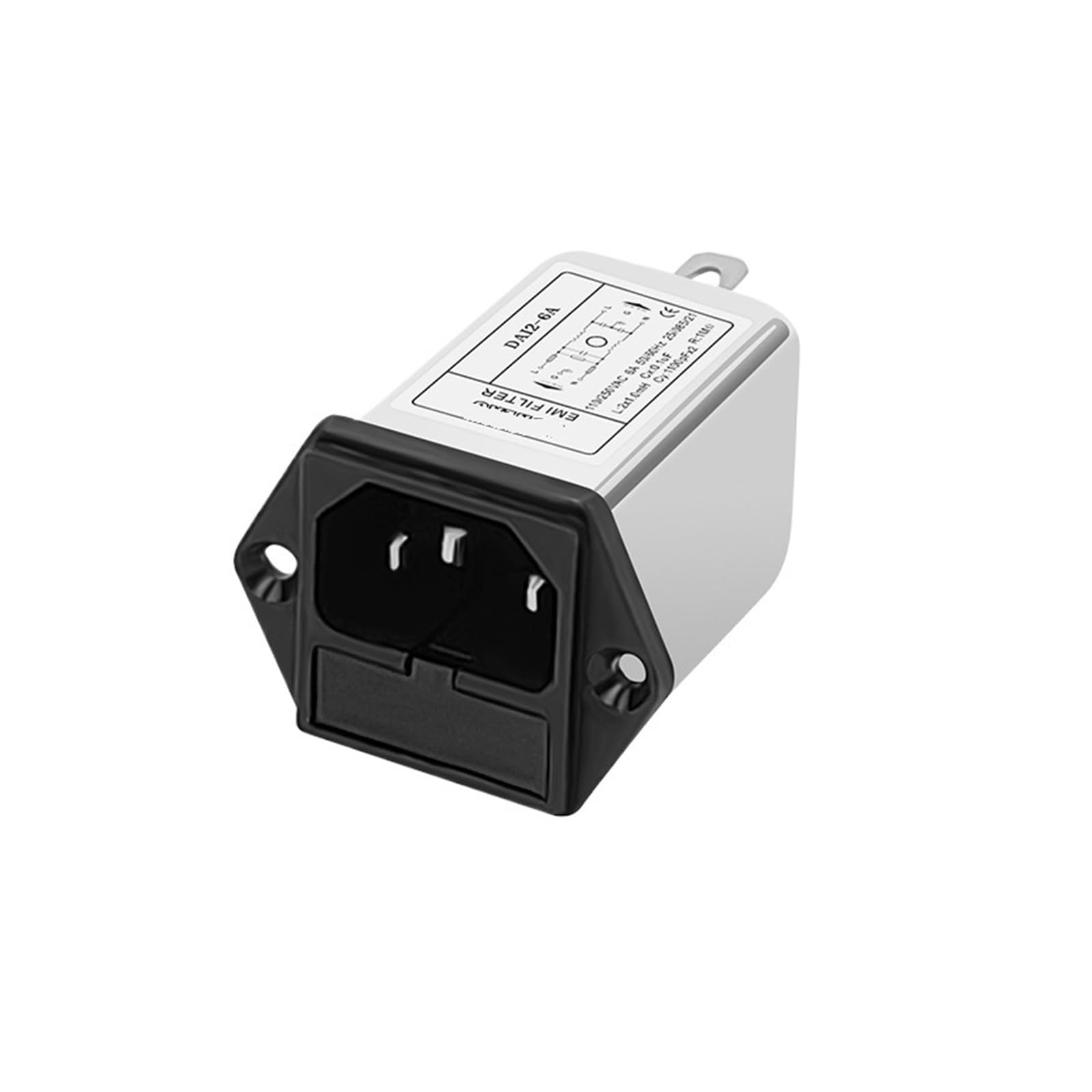 Filtre de puissance IEC DAI2-10A haute fiabilité avec châssis métallique robuste