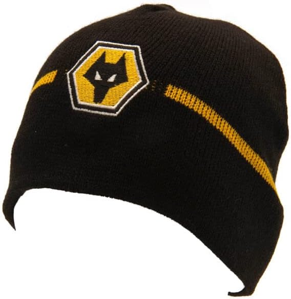 Wolverhampton Wanderers FC Beanie Official Merchandise Gold 