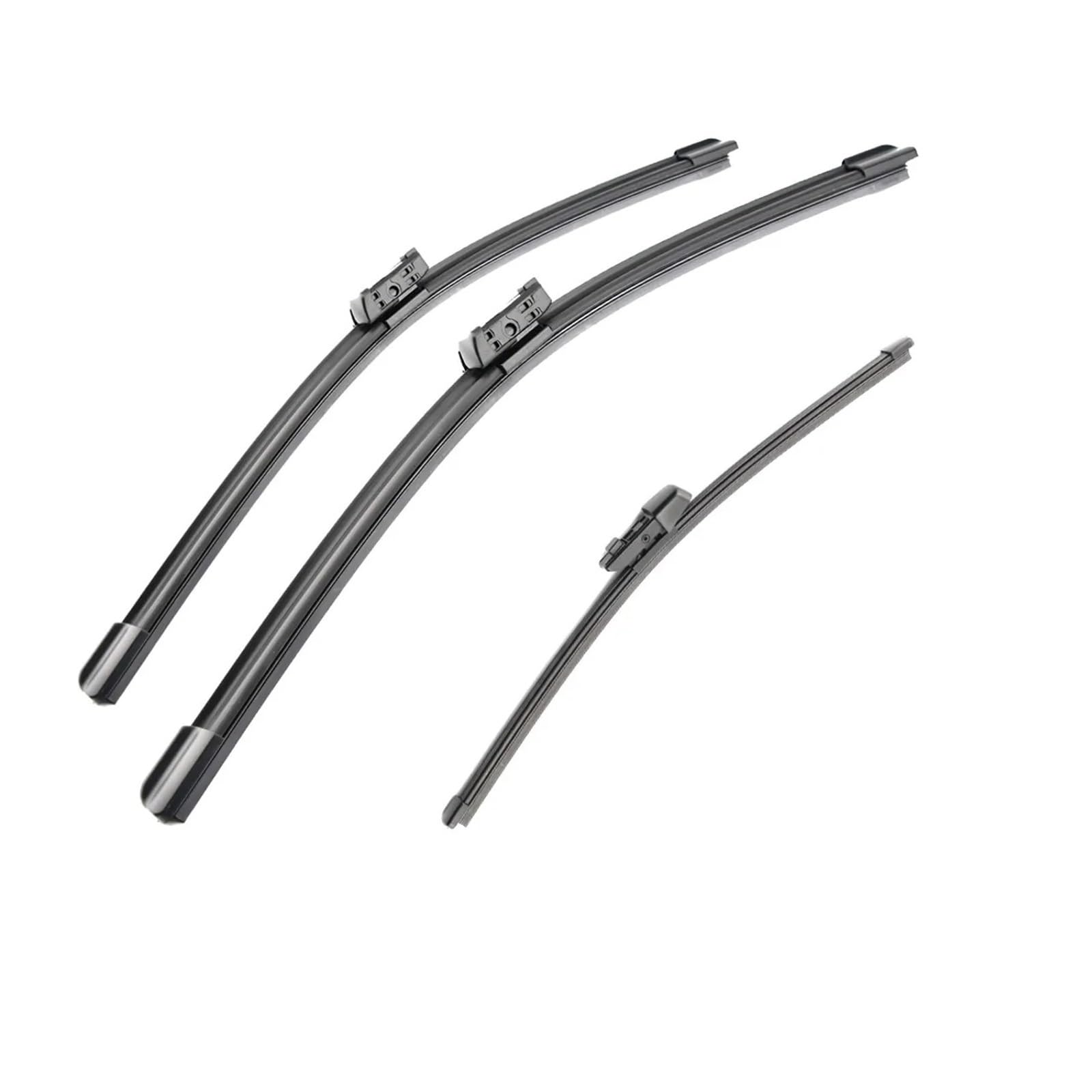Escobillas limpiaparabrisas para T-ROC 2017-2020, juego de 3, delanteras de 26" y traseras de 20" y 13", de goma, accesorios para parabrisas